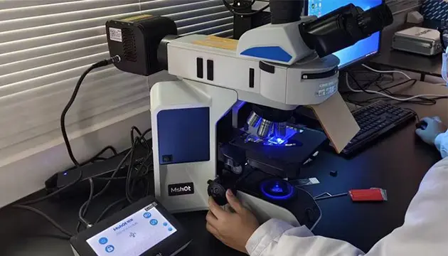 Mshot LED fluorescence illumination technology